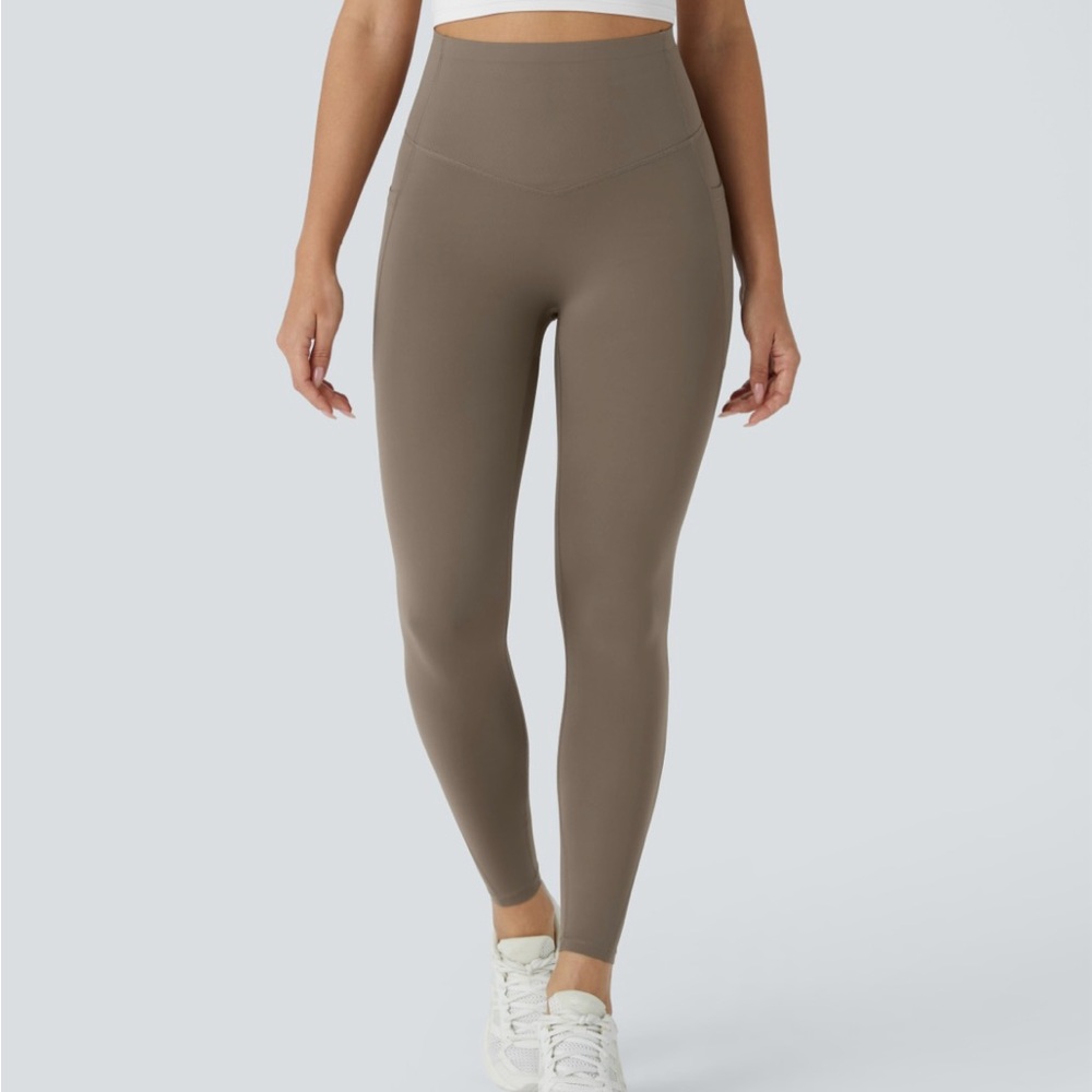 HALARA High Waisted Butt Lifting Tummy Control Side Pocket